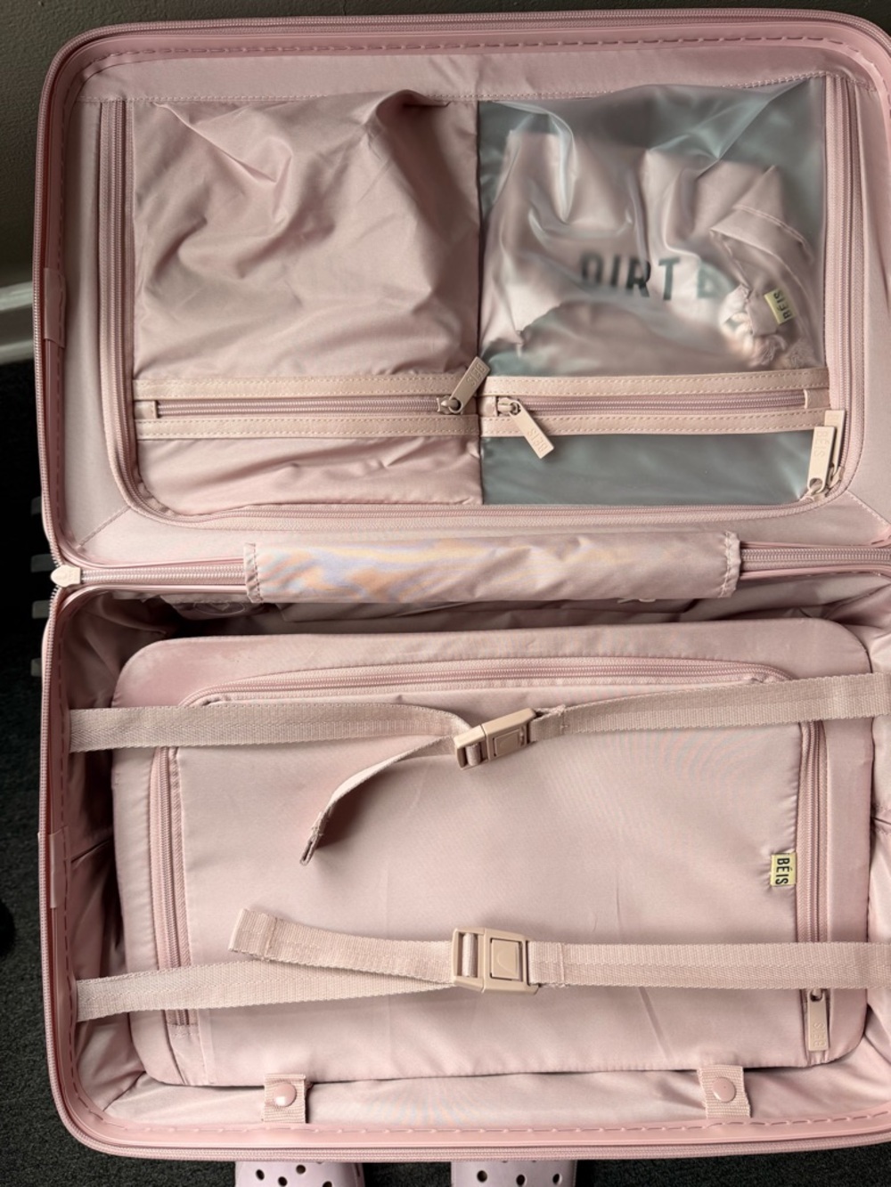 BEIS Small Carry-on roller in Atlas Pink - Picture 2 of 5
